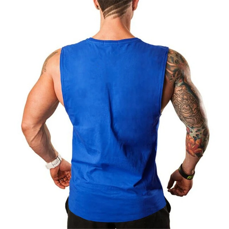 Brand Muscle Singlets Gyms Workout Sleeveless Shirt Stringer Tank Top Men Running Clothing Fitness Mens Sportwear Vests
